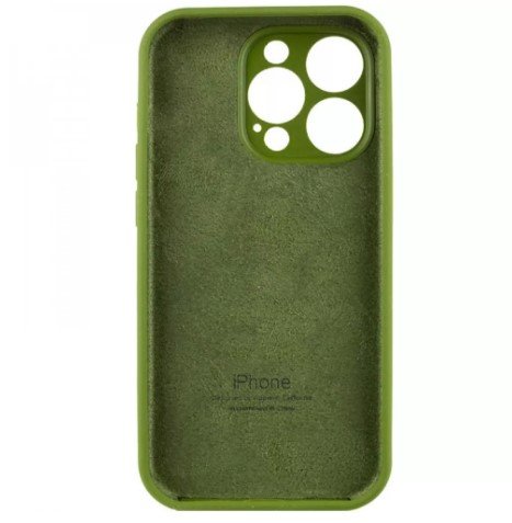 Silicone Case Full Camera Protective (AA) для iPhone 14 Plus / 15 Plus (Virid)-1